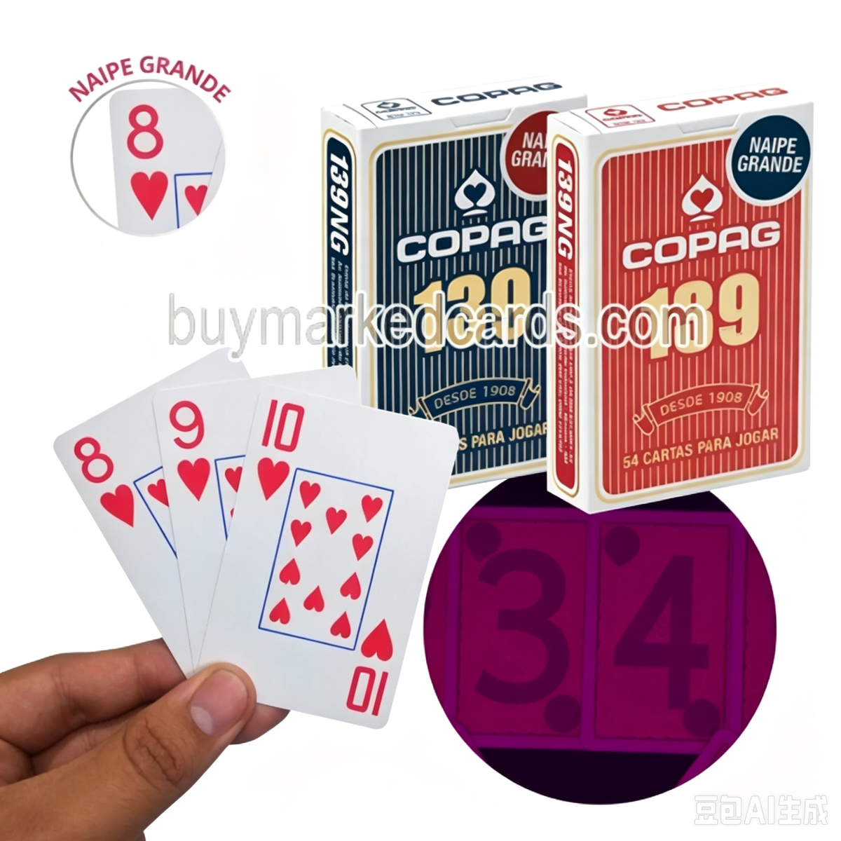 Carte segnate con inchiostro invisibile Copag 139