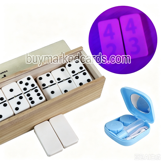 Domino truccato con marchio a inchiostro luminoso