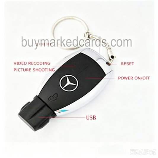 Telecamera scanner per poker integrata in chiave auto
